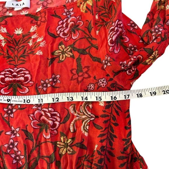 Anthropologie LAIA maxi dress laurel with pockets size small - Picture 6 of 10